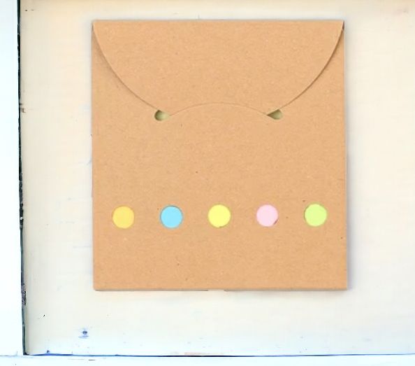 Набор цветных бумажных стикеров Smiler / Комплект разноцветных стикеров в картонном футляре